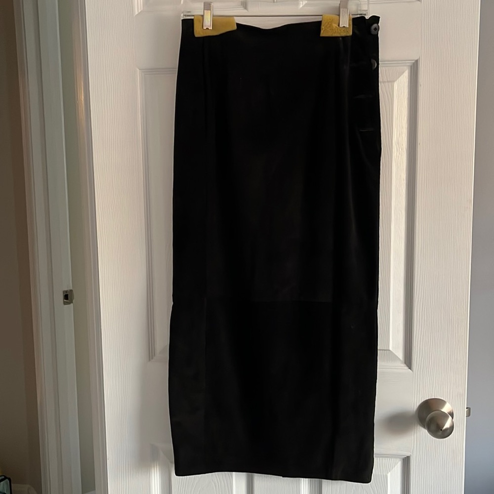 Ann Taylor suede maxi skirt